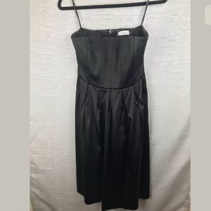 Calvin Klein womens strapless black dress size 6